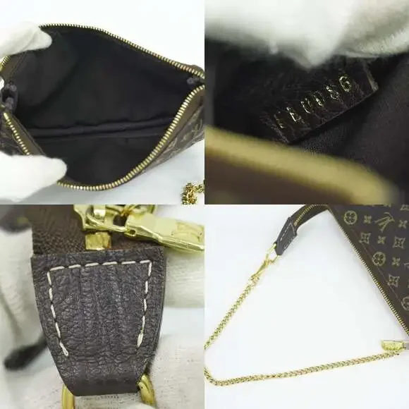 Louis Vuitton Canvas Mini Accessoire Min Lin Pochette Brown - Picture 3 of 6